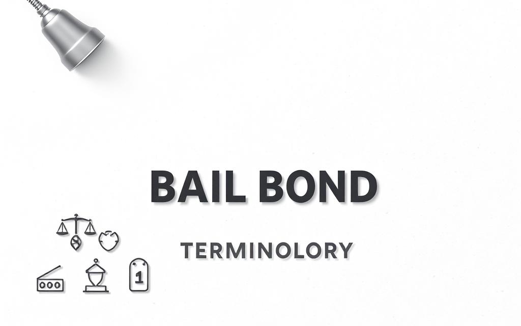 A Stylized Illustration Depicting The Key Elements Of Bail Bond Terminology, Set Against A Clean, Minimalist Background. The Foreground Features Symbolic Icons And Geometric Shapes Representing Concepts Like Bond, Collateral, And Surety. The Middle Ground Showcases Essential Bail Bond Terminology In A Clear, Legible Font, Arranged In A Visually Striking Layout. The Background Incorporates Subtle Textures And Patterns, Creating A Sense Of Depth And Professionalism. Soft, Directional Lighting From The Top-Left Casts Gentle Shadows, Enhancing The Three-Dimensional Quality Of The Composition. The Overall Mood Is Authoritative, Informative, And Visually Engaging, Suitable For A Legal Explainer Article On The Topic Of Bail Bonds.